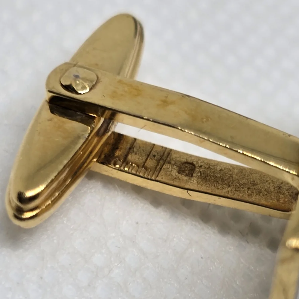 Dunhill Gold and Silver Tie Pin Cufflinks Set